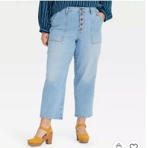 NWOT Universal Thread Cropped high rise jeans